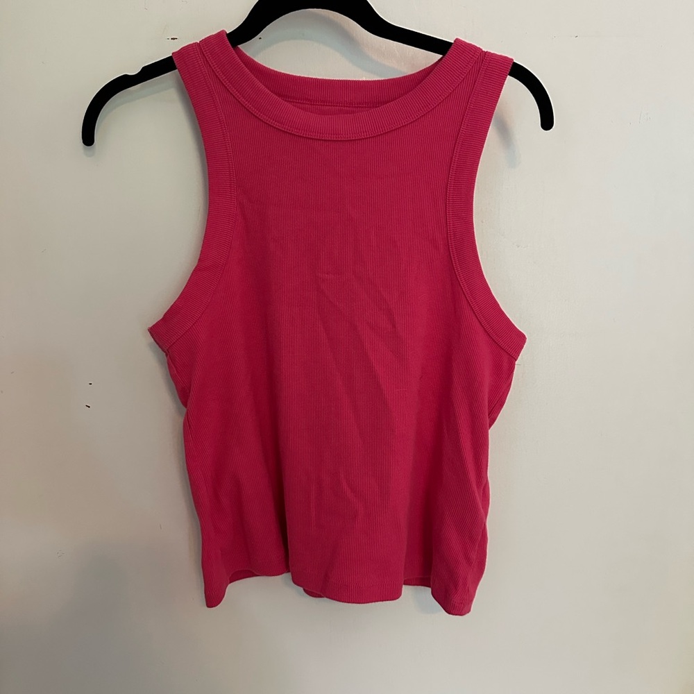 Old Navy Women's Bright Pink Tank Top | Large